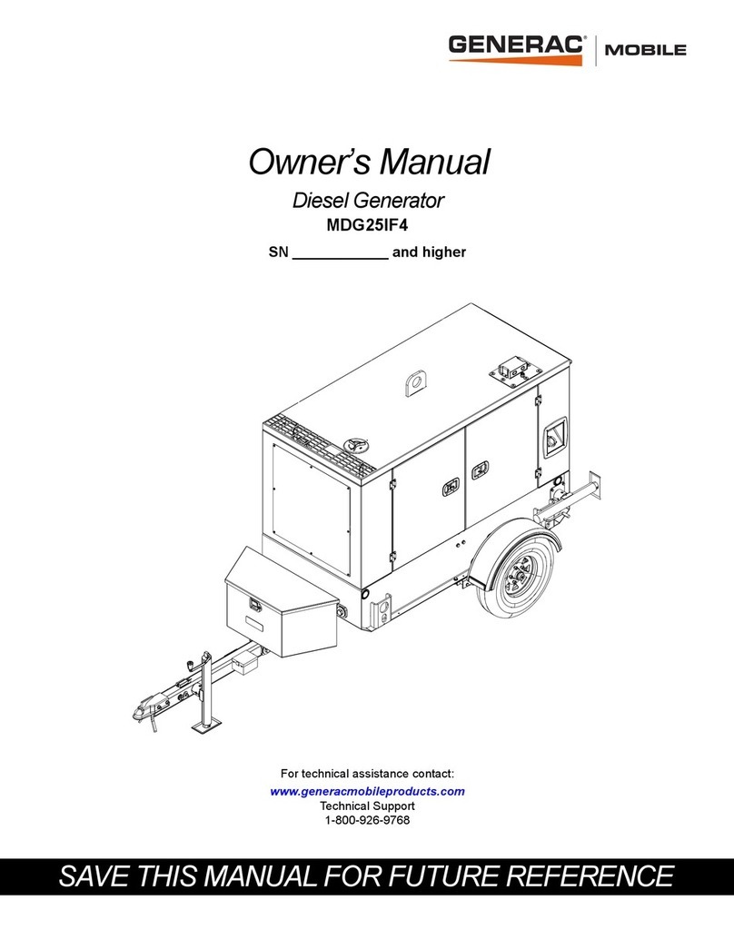 Generac Power Systems MDG25IF4 User manual
