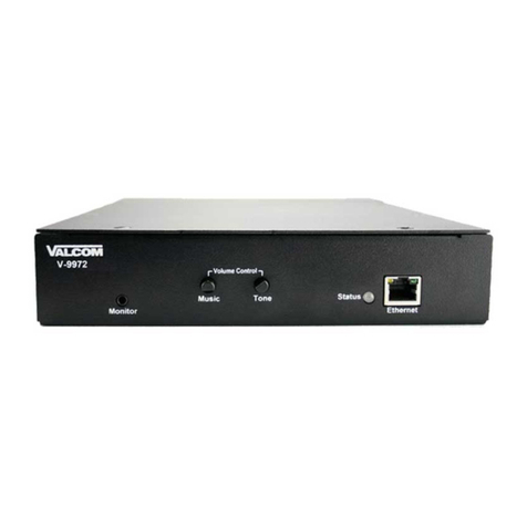 Valcom V-9972 Configuration guide