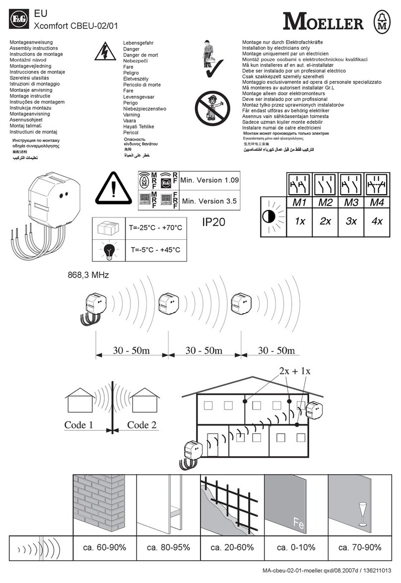 F&G Moeller Xcomfort CBEU-02/01 User manual