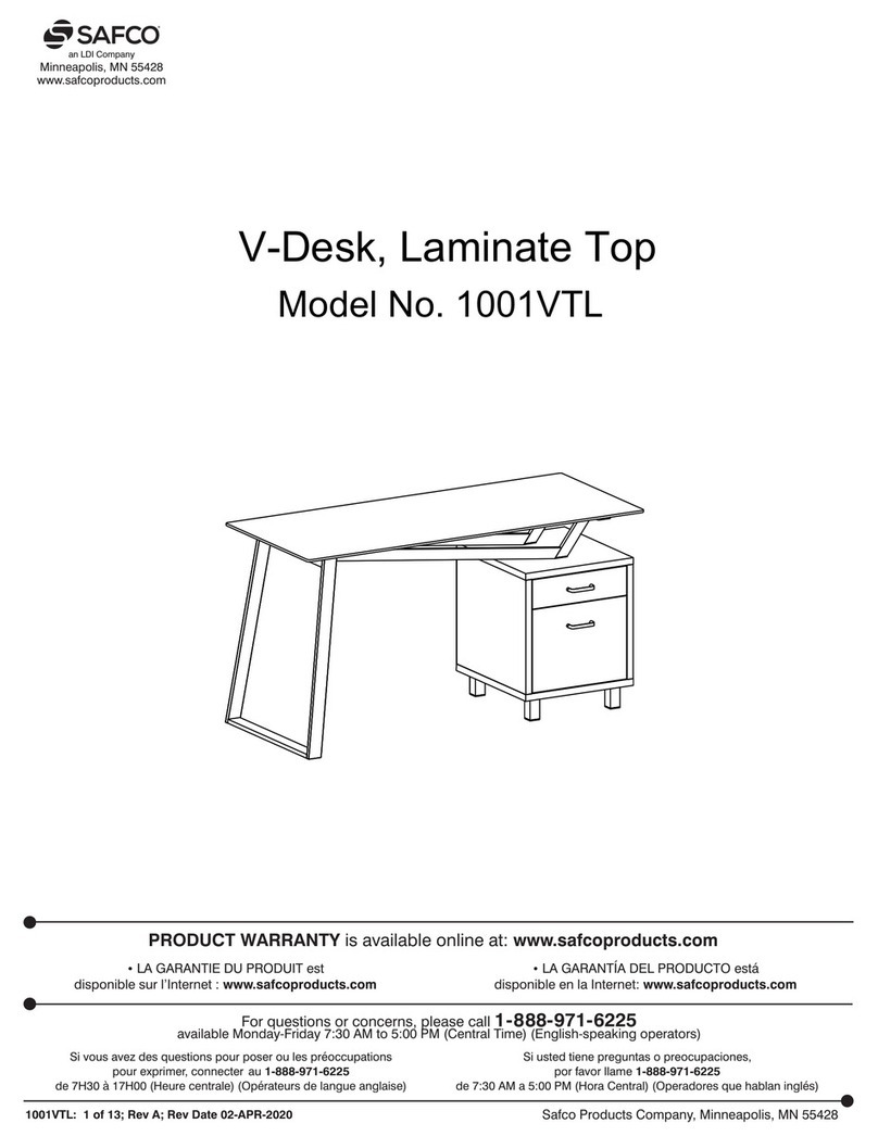 Safco 1001VTL User manual