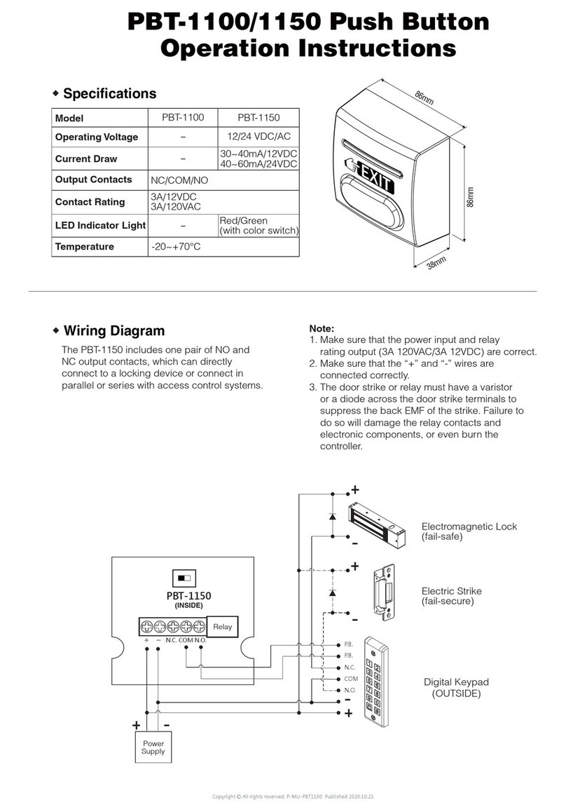 ANXELL PBT-1100 Operation instructions