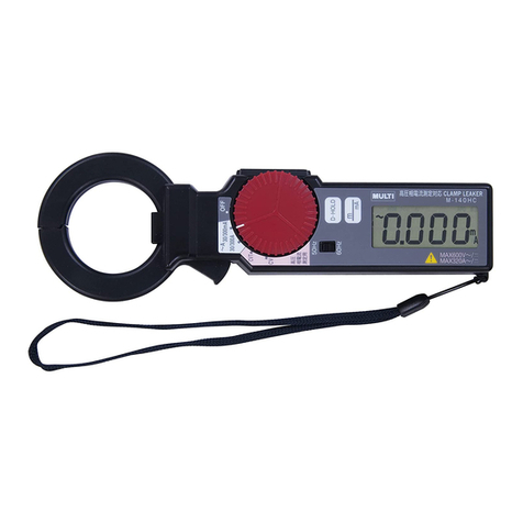 MULTI MEASURING INSTRUMENTS M-140HC User manual MULTI MEASURING INSTRUMENTS M-140HC User manual