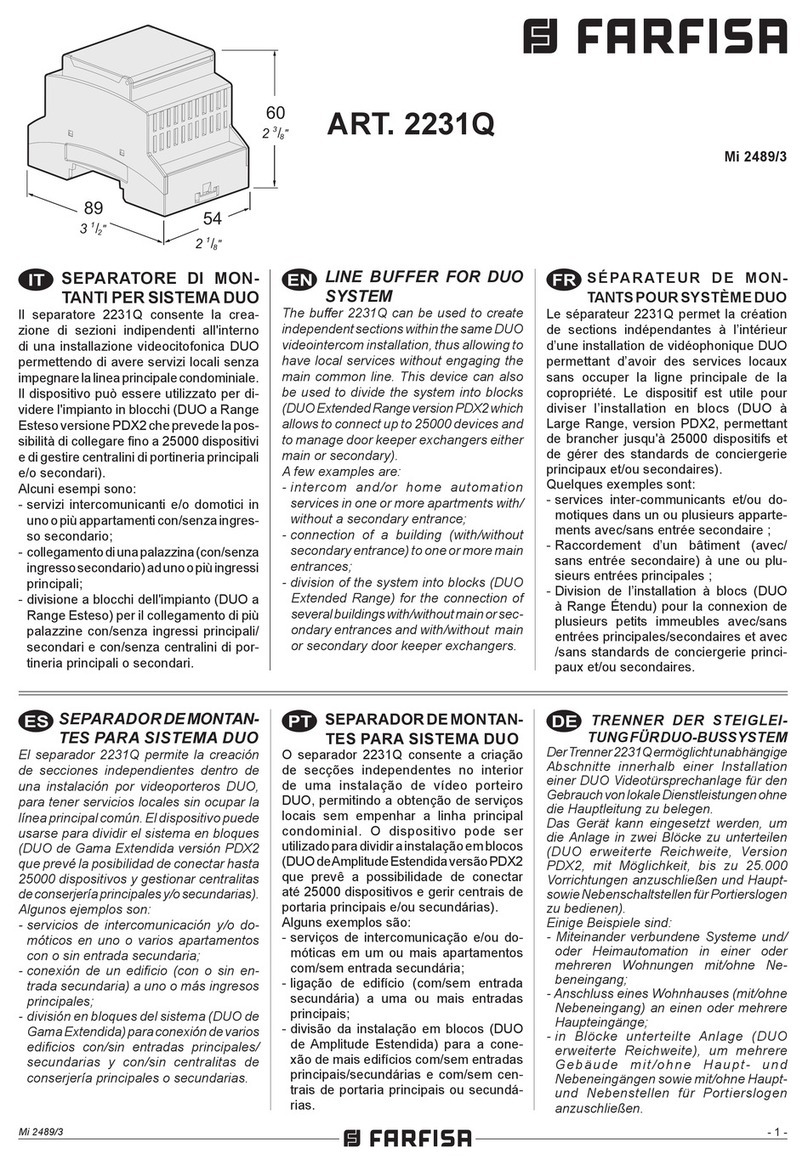 Farfisa 2231Q manual
