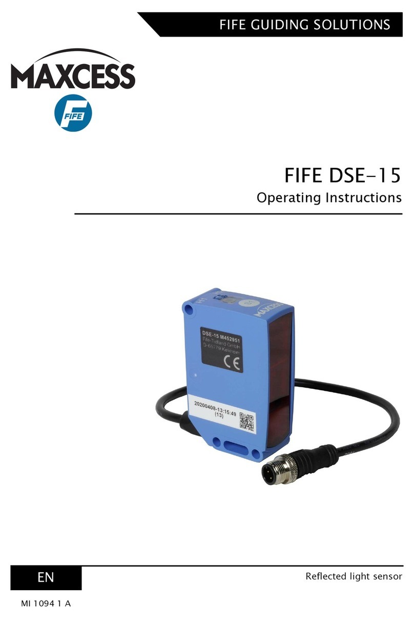 Maxcess FIFE DSE-15 operating instructions