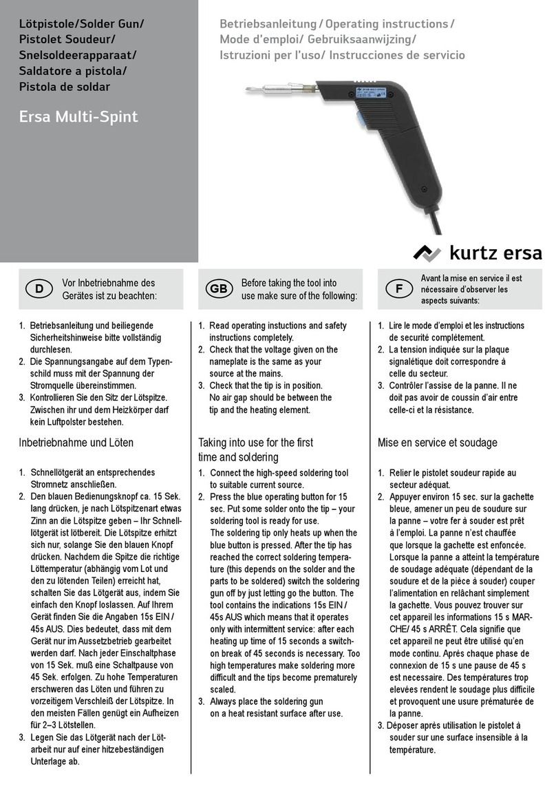Kurtz Ersa Ersa Multi-Spint User manual