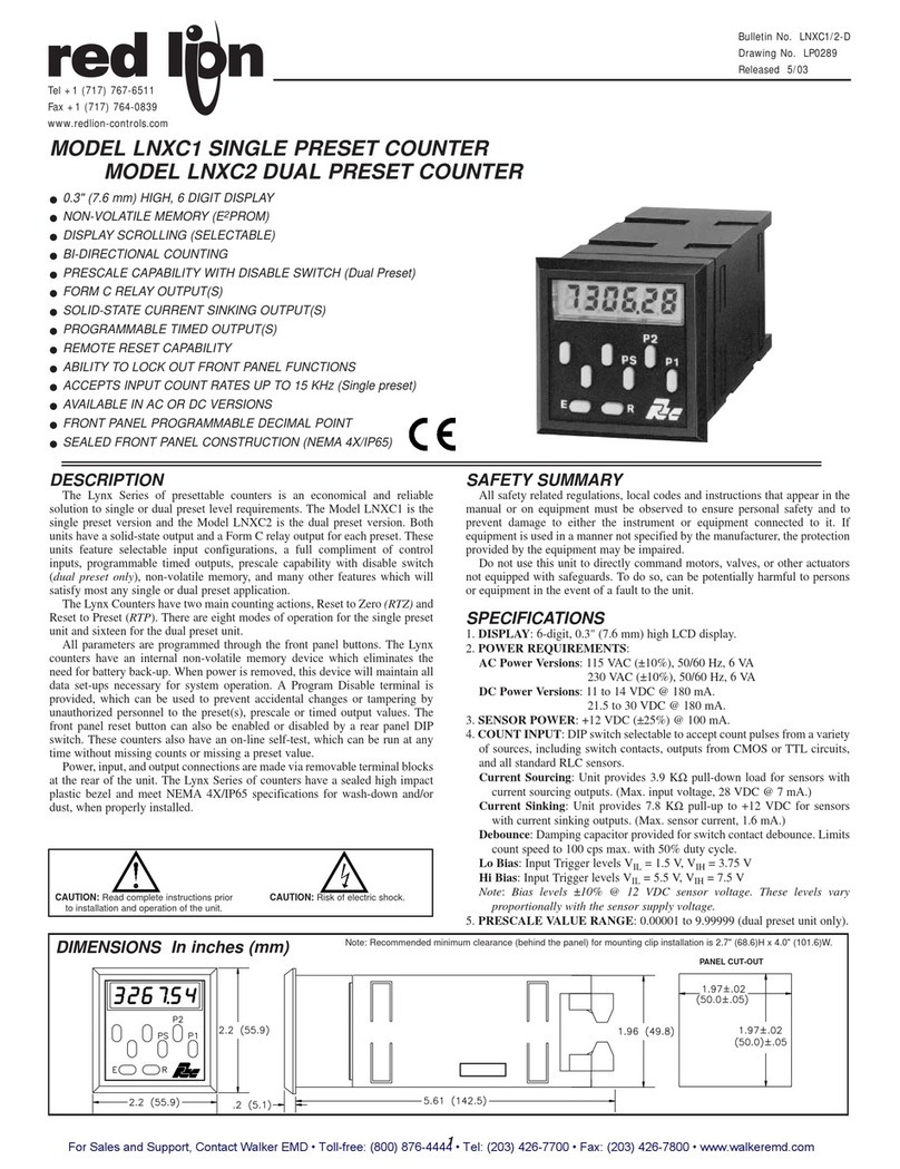 red lion LNXC1 User manual