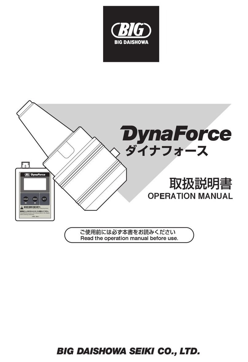 Big Daishowa DynaForce Operation manual
