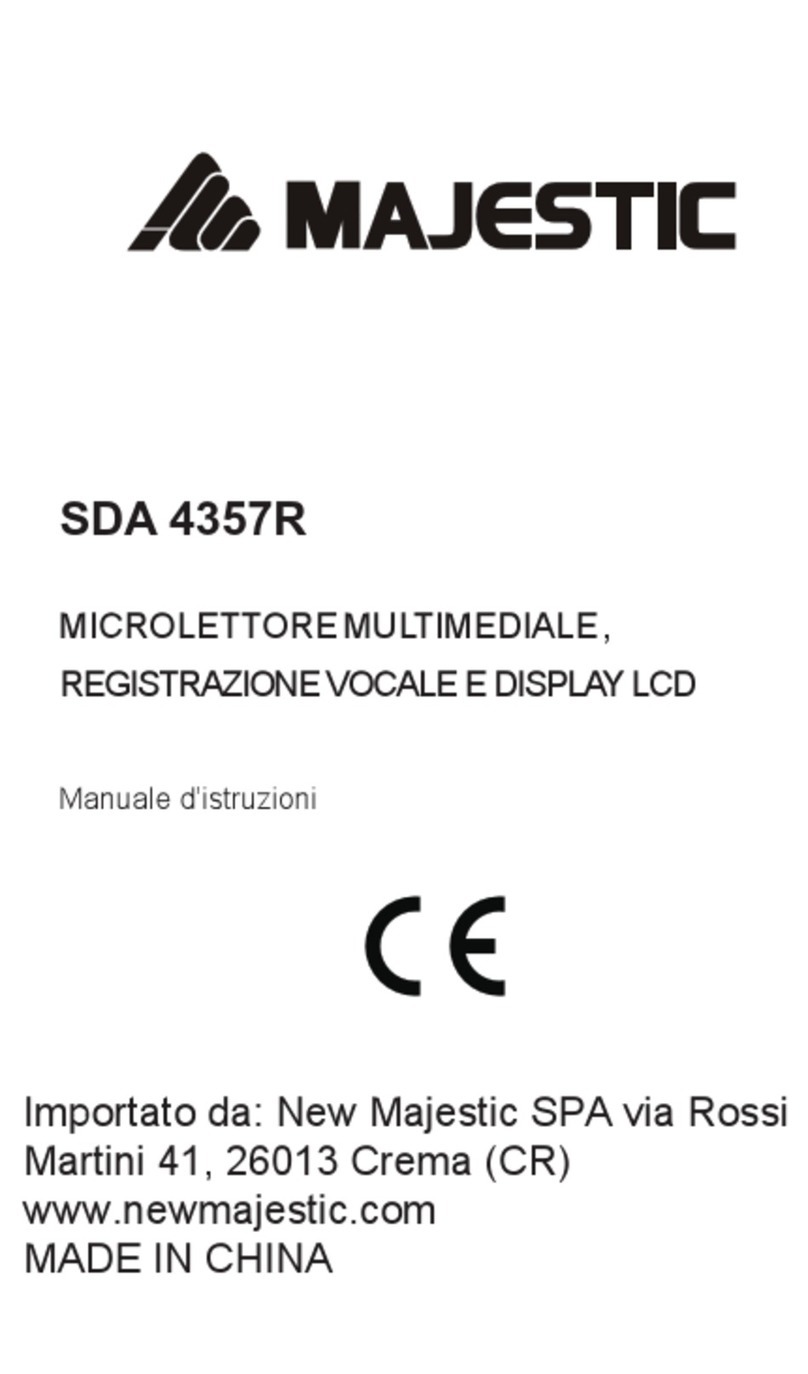 Majestic SDA 4357R User manual Majestic SDA 4357R User manual