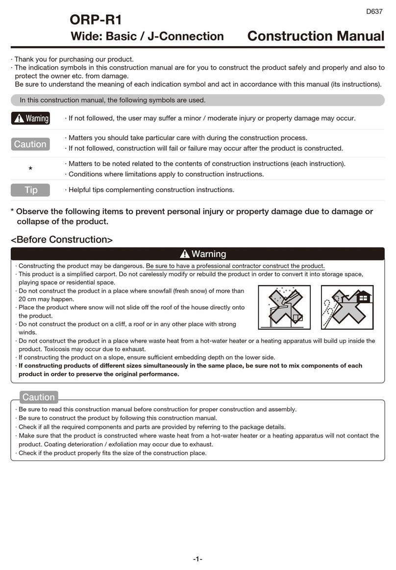 LIXIL ORP-R! Construction manual
