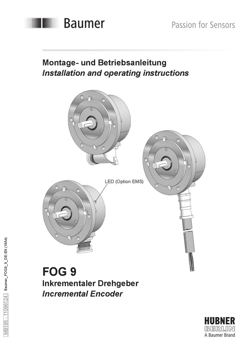 Baumer HUBNER BERLIN FOG 9 User manual