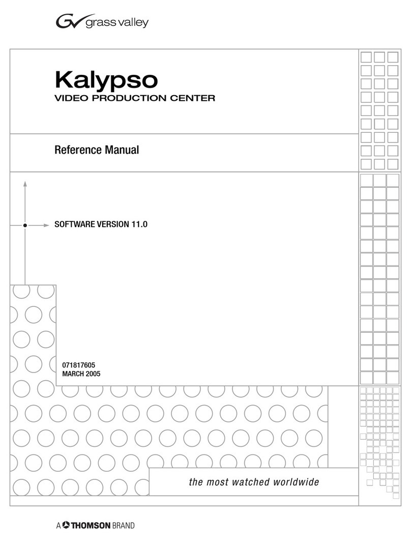 THOMSON Grass Valley Kalypso Duo User manual