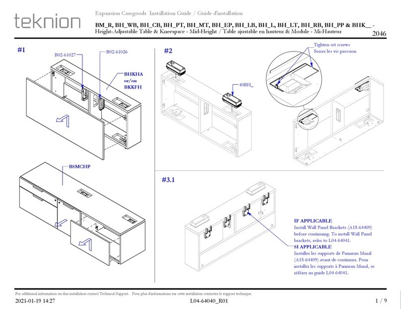 Teknion BM_R User manual Teknion BM_R User manual