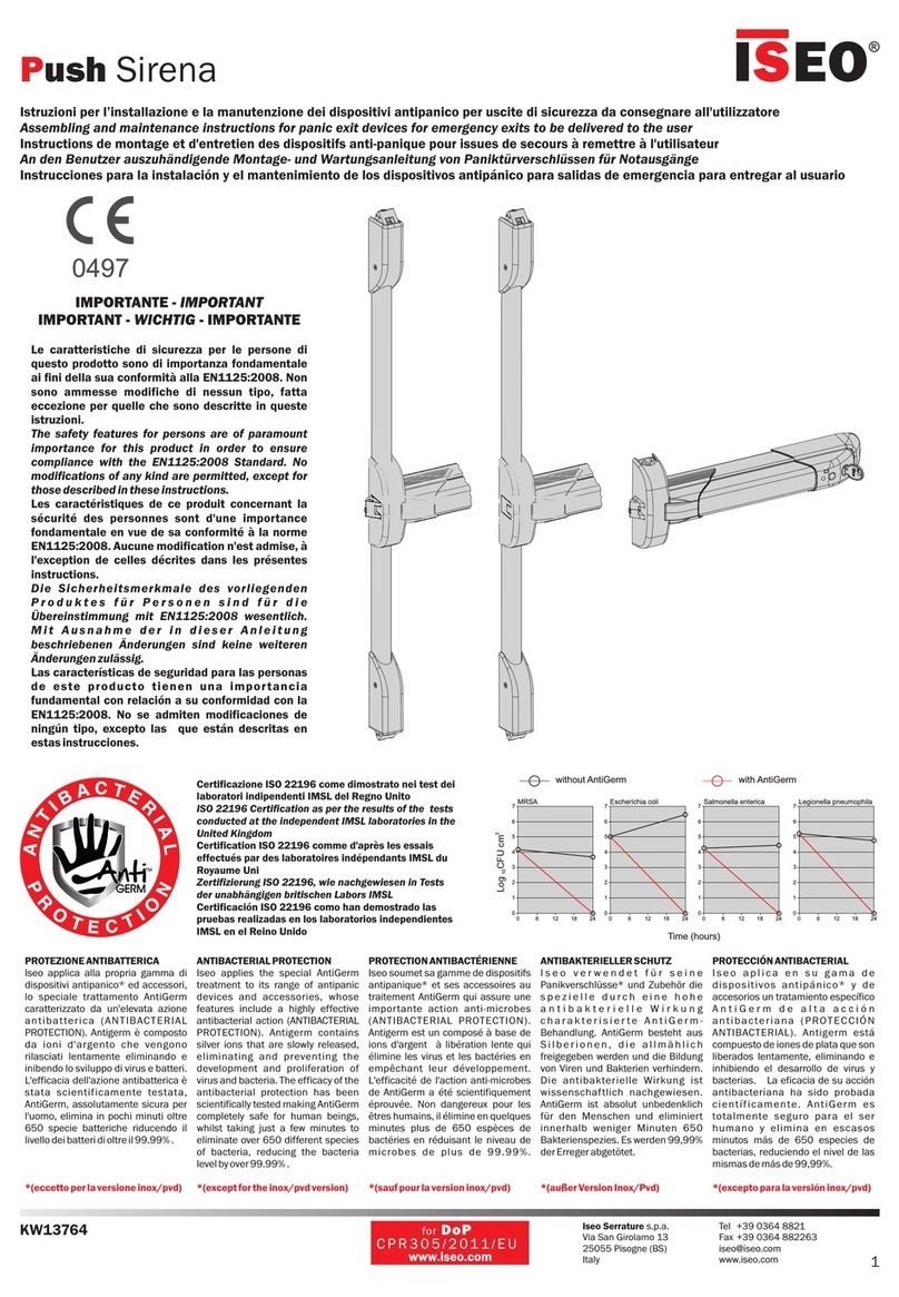 Iseo Push Sirena User manual