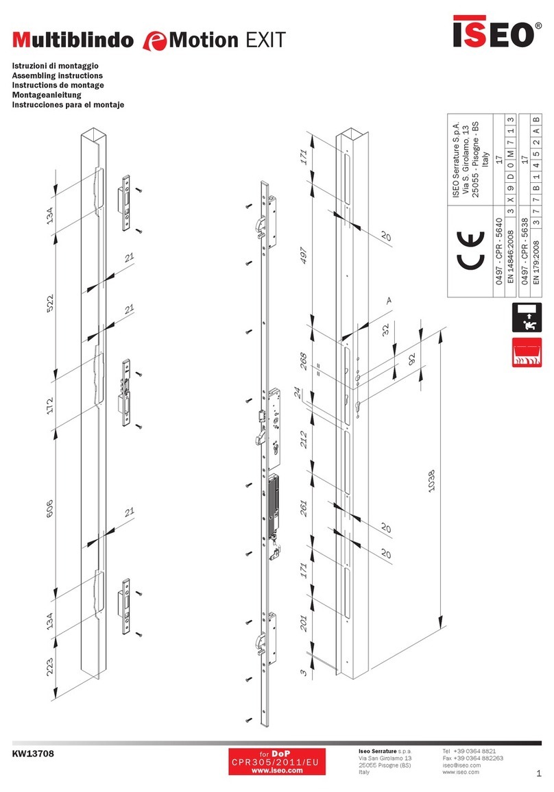 Iseo MULTIBLINDO eMOTION EXIT Installation guide