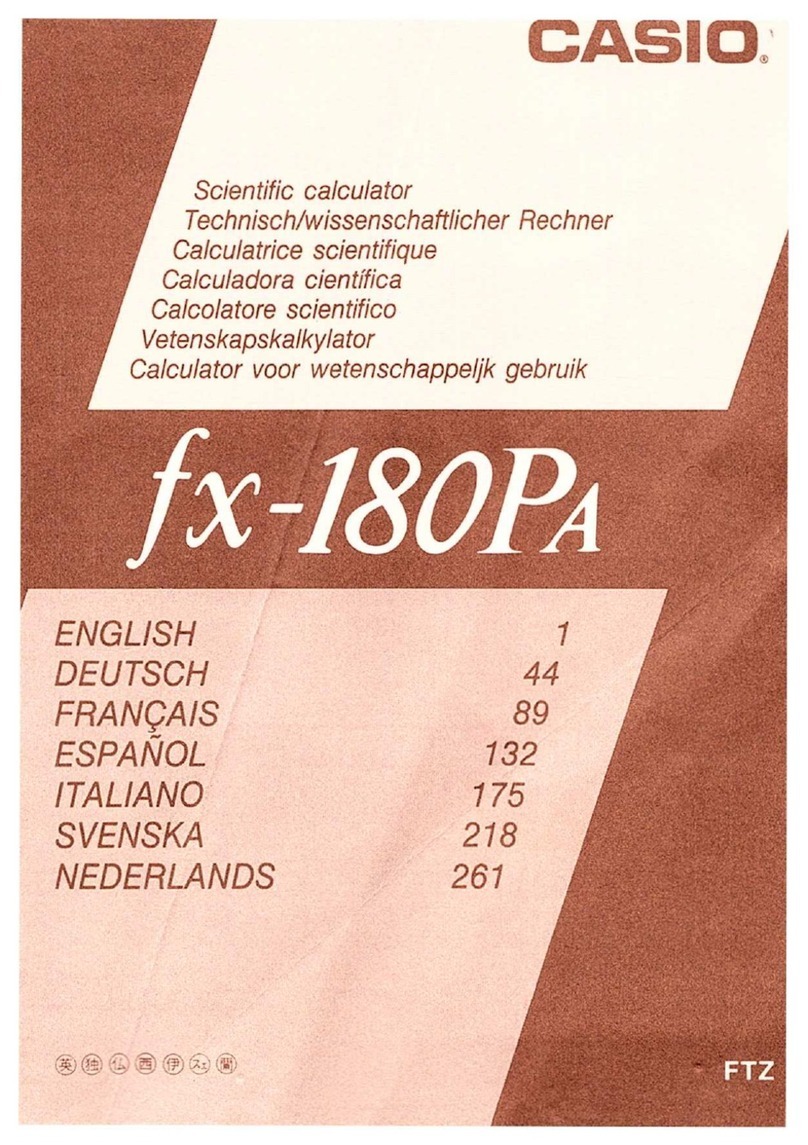 Casio FX-180PA User manual