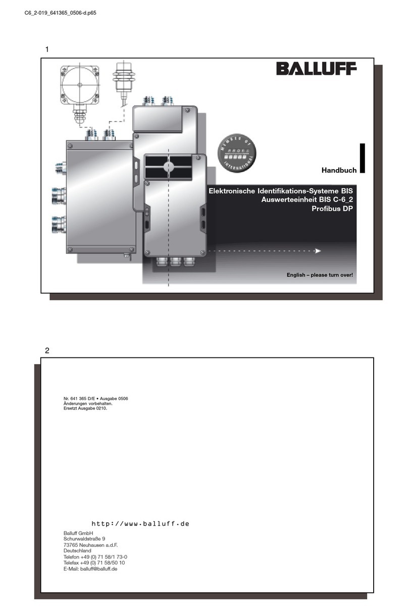 Balluf BIS C-6 2 Series manual