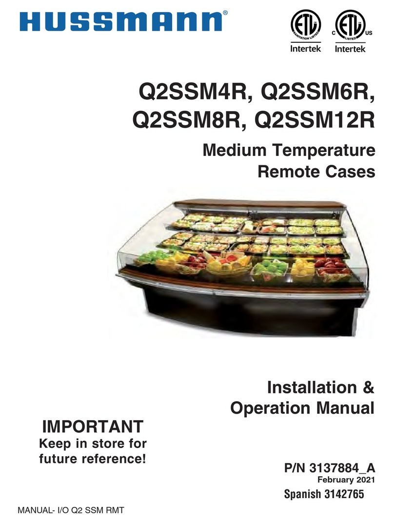Hussmann Q2SSM4R Installation & operation manual