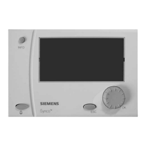 Siemens Synco 700 User manual Siemens Synco 700 User manual