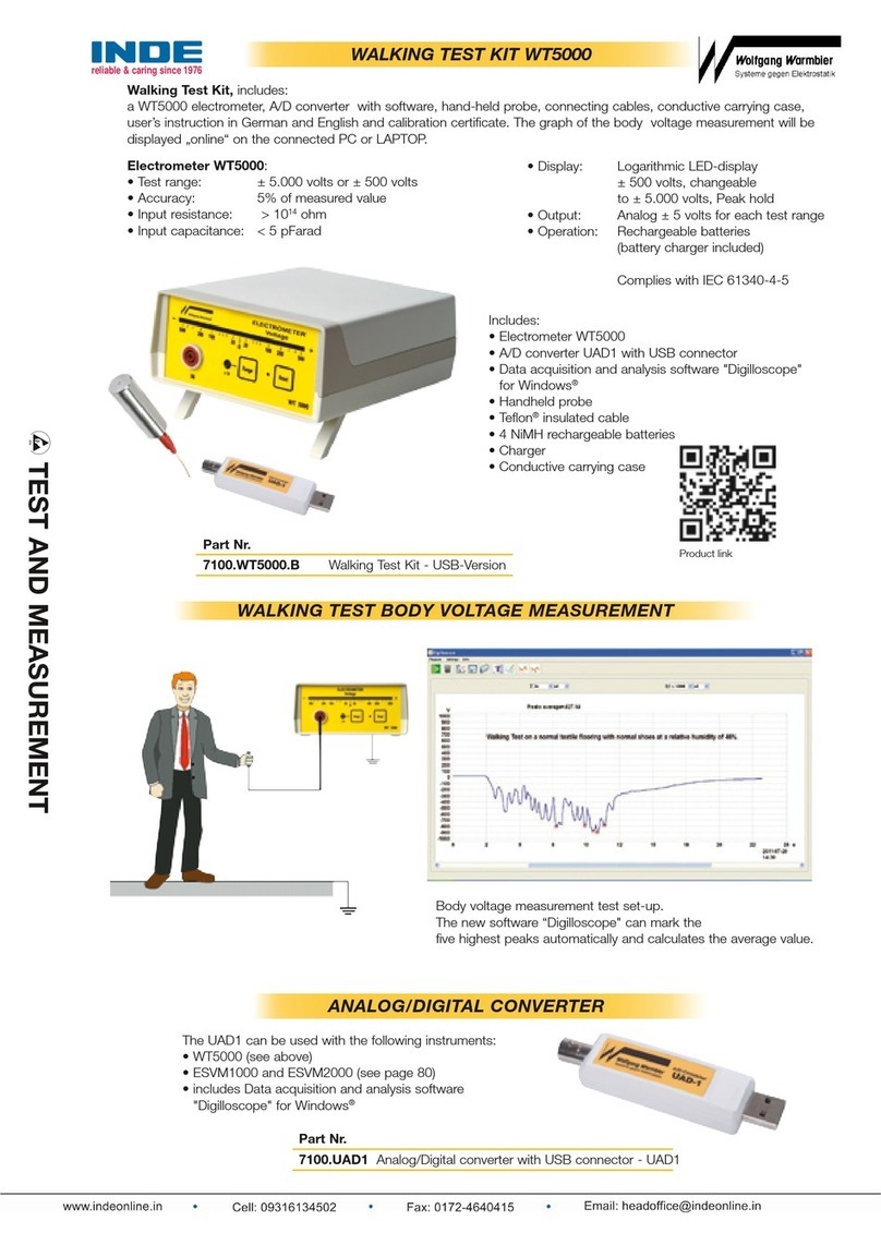 Warmbier INDE WT5000 user manual