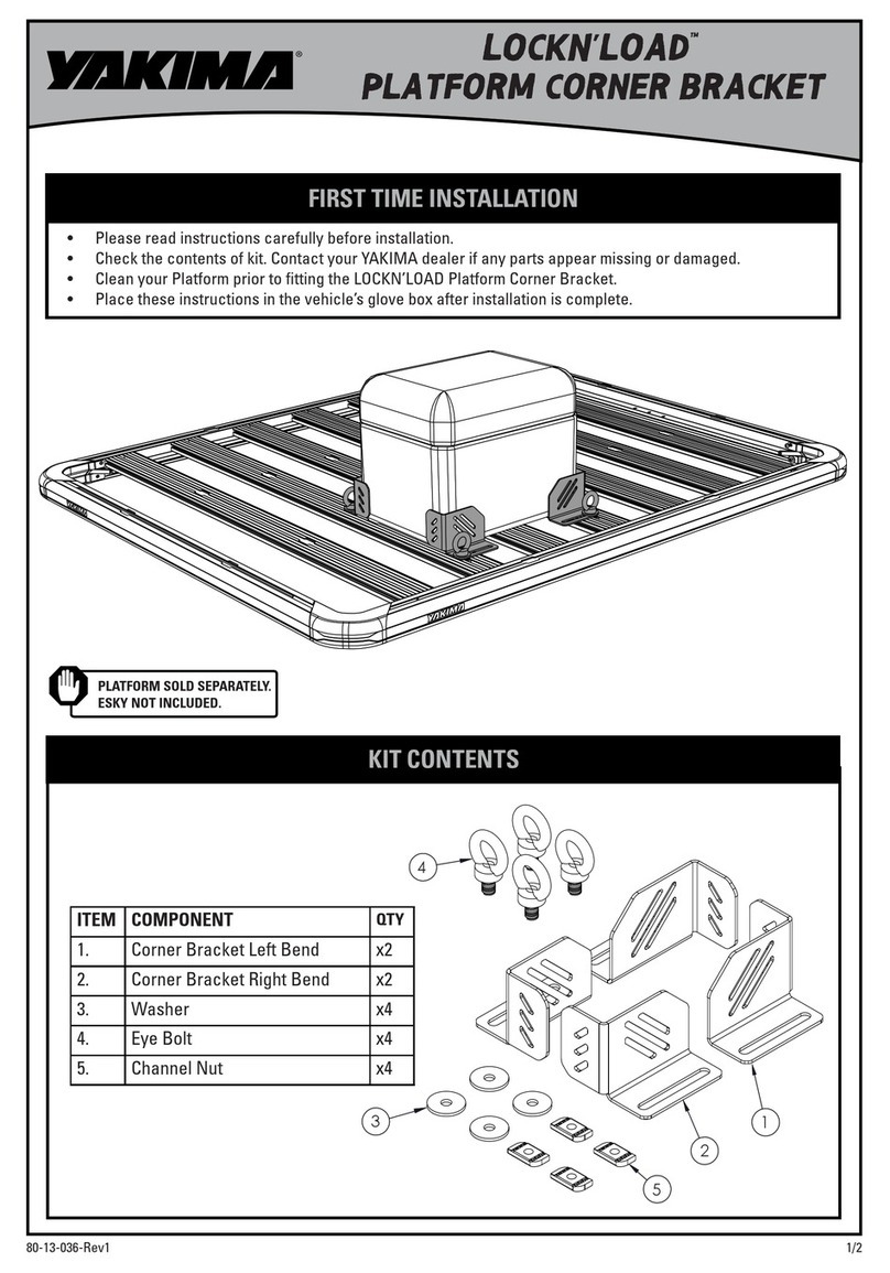 Yakima LOCKN'LOAD 8005036 User manual