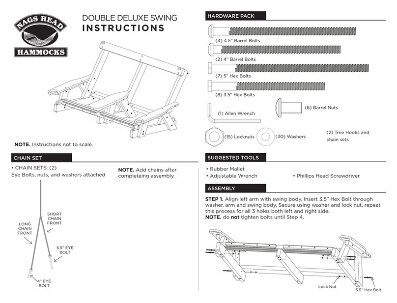 Nags Head Hammocks Double deluxe swing instructions