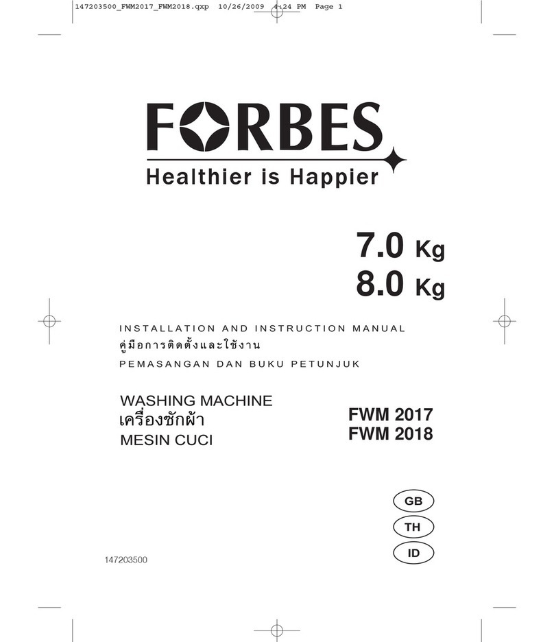 Forbes FWM 2017 Installation and instruction manual