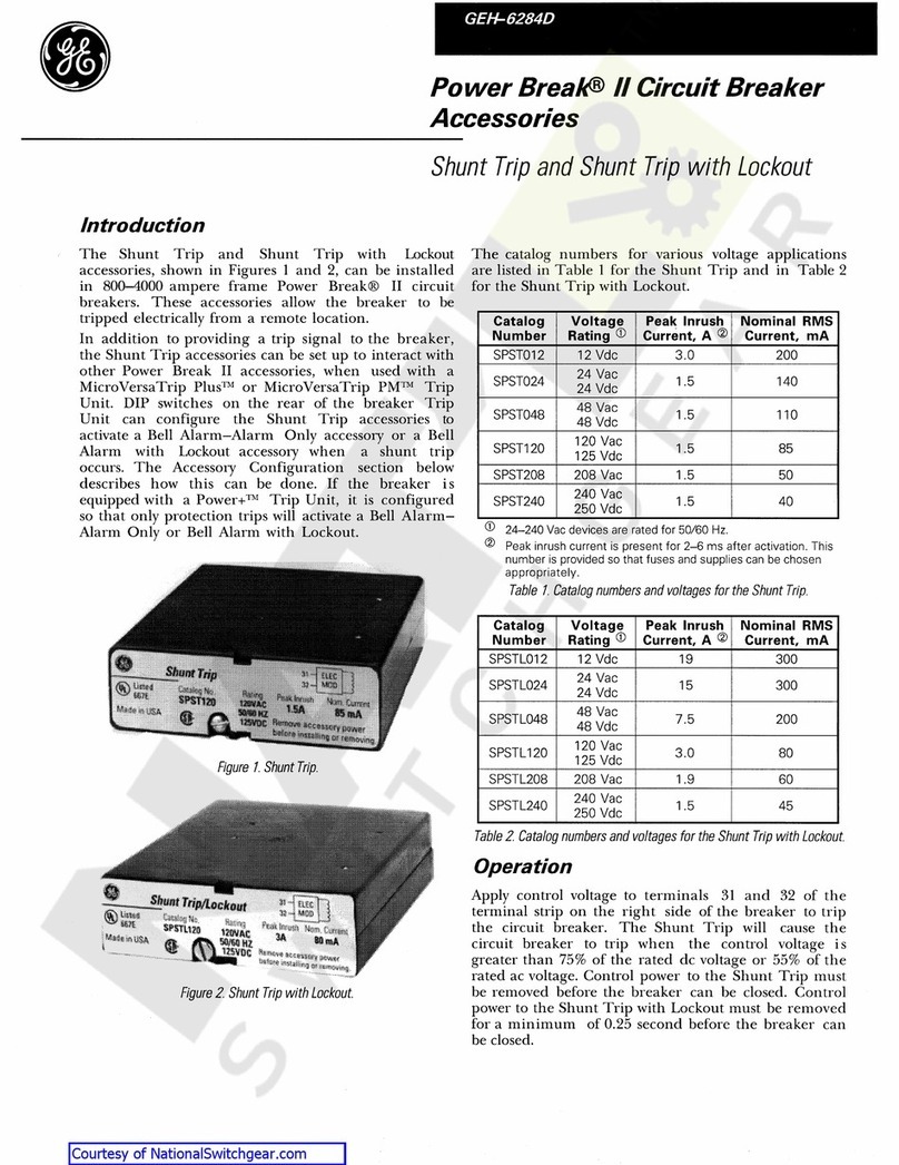 GE SPST012 User manual