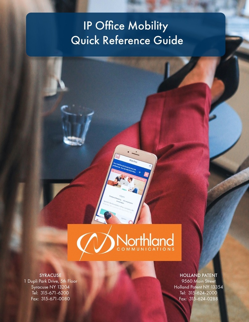 Northland IP Office Mobility Quick reference guide