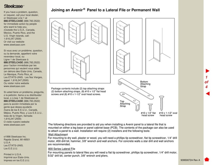 Steelcase Avenir Panel manual
