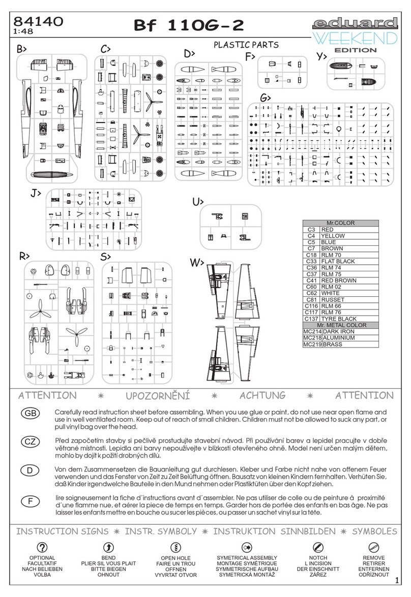 Eduard WEEKEND EDITION Bf 110G-2 instruction sheet