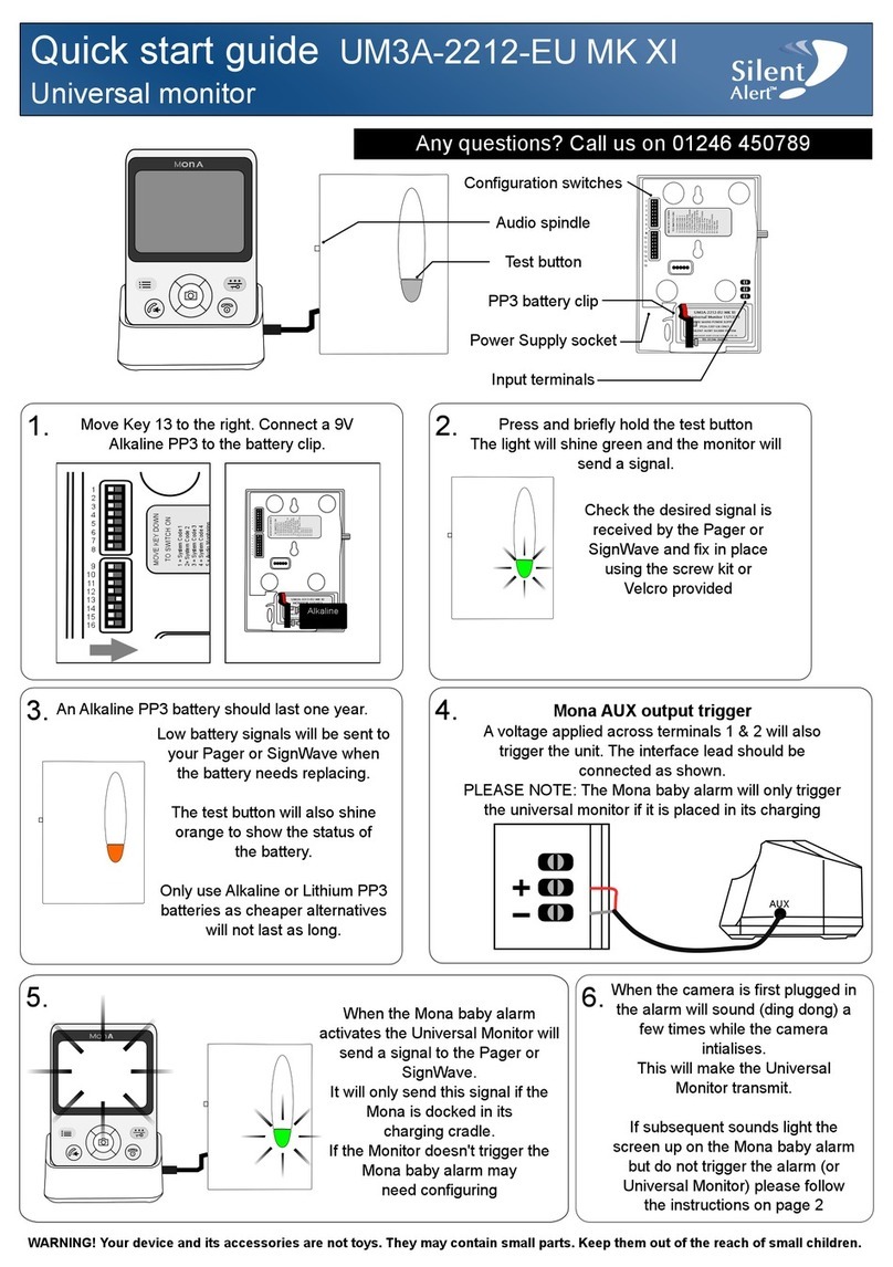 Silent Alert UM3A-2212-EU MK XI quick start guide