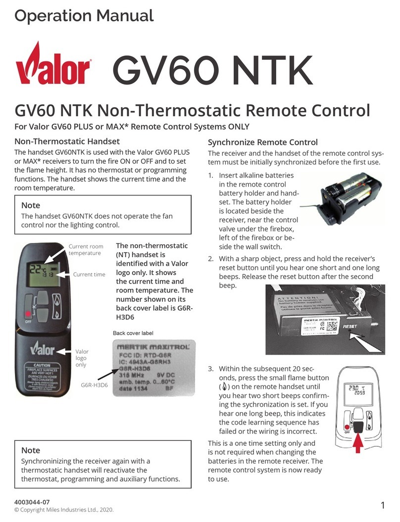Valor GV60 NTK Operation manual