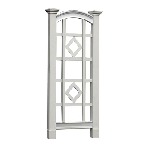 New England Arbors The Milan Trellis Aassembly Instructions