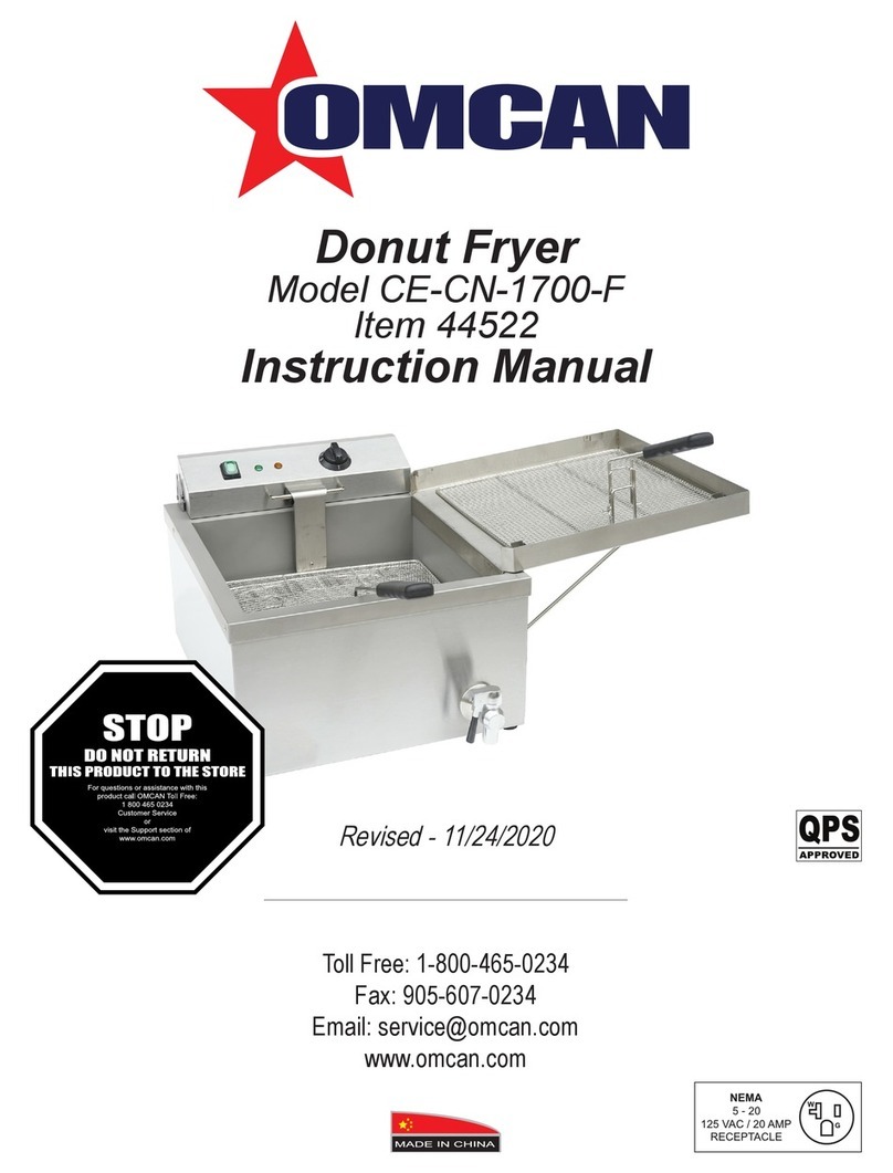 Omcan CE-CN-1700-F instruction manual