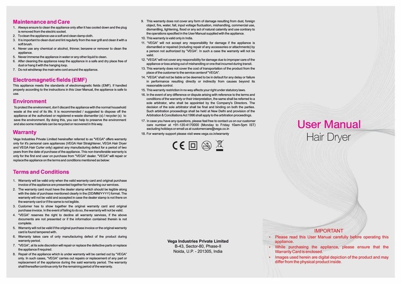 Vega VHDH 06 user manual