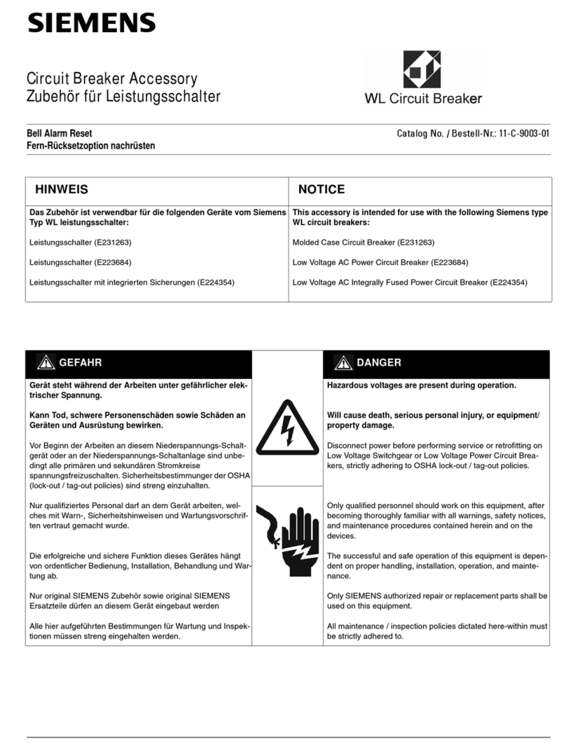 Siemens E231263 User manual