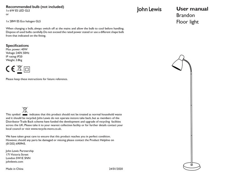 John Lewis Brandon user manual
