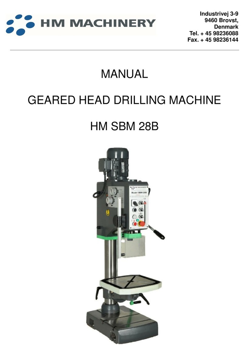 HM Machinery SBM 28B manual