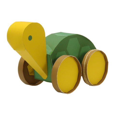 Canon Creative Park Elastic-powered Turtle Assembly instructions