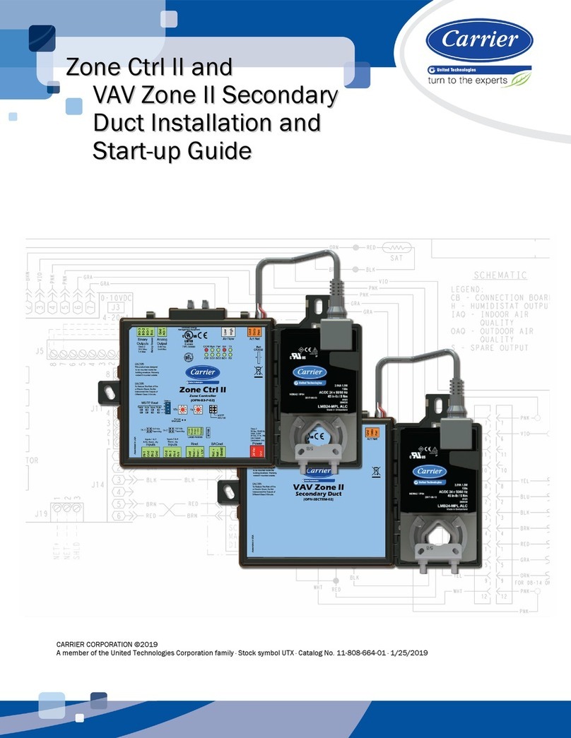 Carrier Zone Ctrl II Installation and startup guide