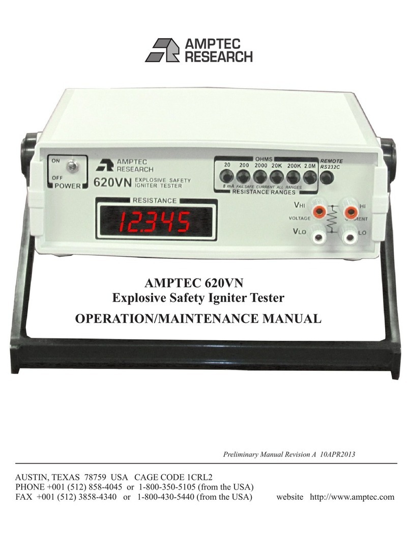 Amptec Research 620VN Operation & maintenance manual
