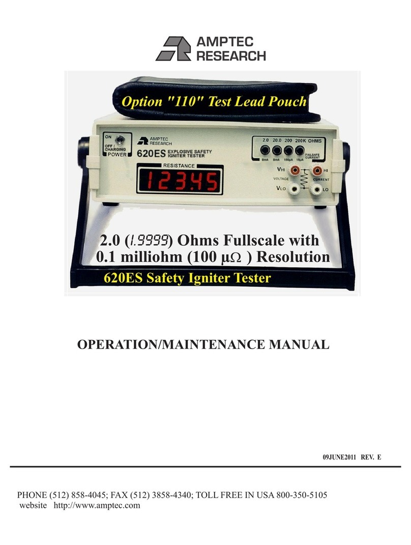 Amptec Research 620ES Operation & maintenance manual
