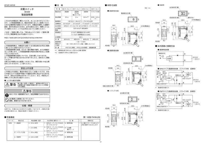 Azbil H2B User manual
