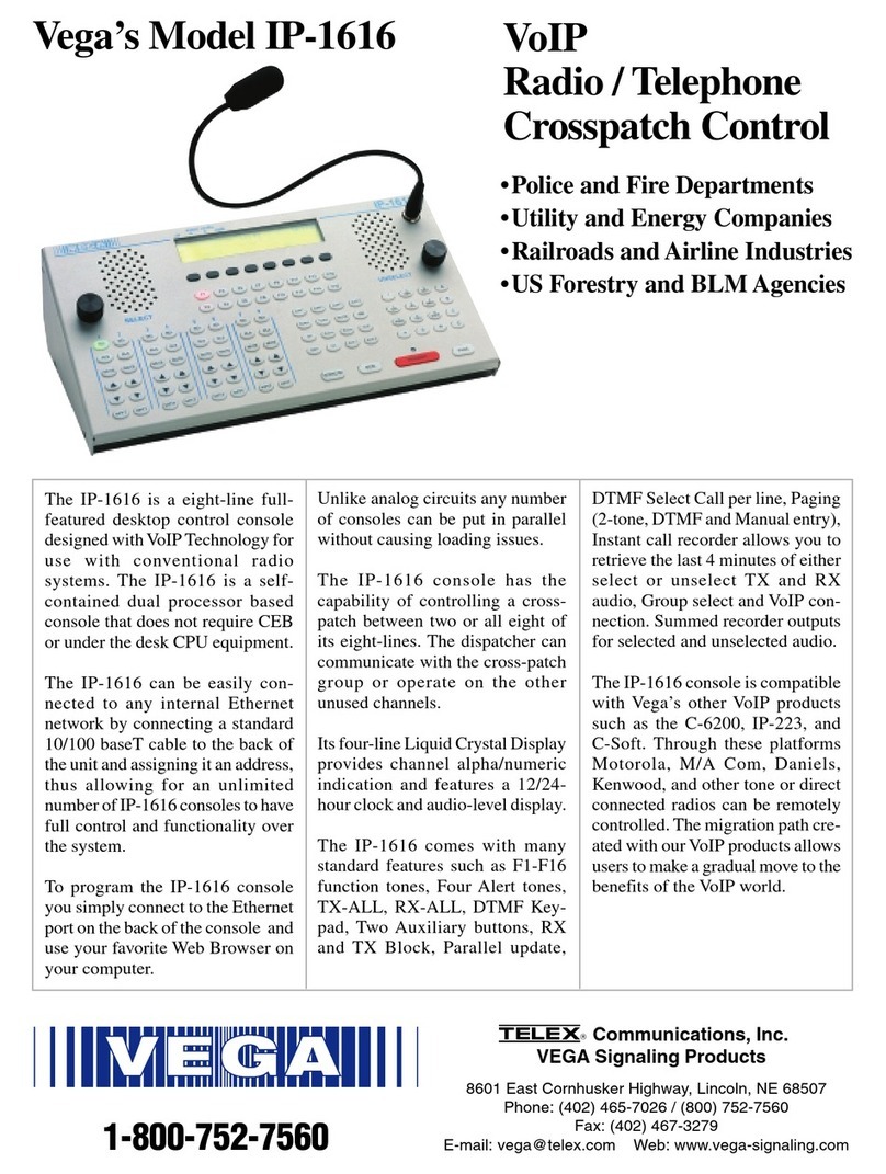 Telex Vega IP-1616 brochure