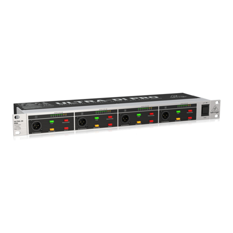 Behringer ULTRA-DI PRO DI4000 User manual