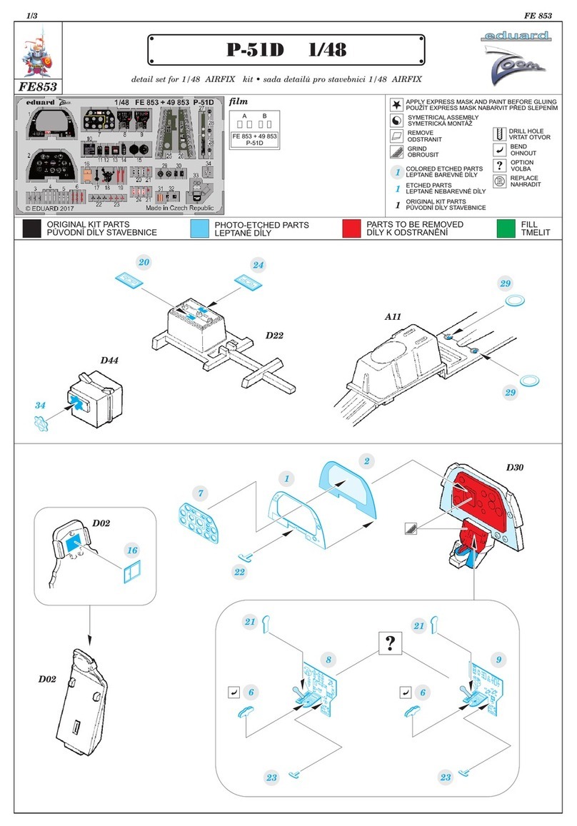 Eduard P-51D 1/48 User manual