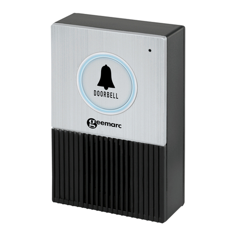 Geemarc Doorbell595 U.L.E Instruction manual