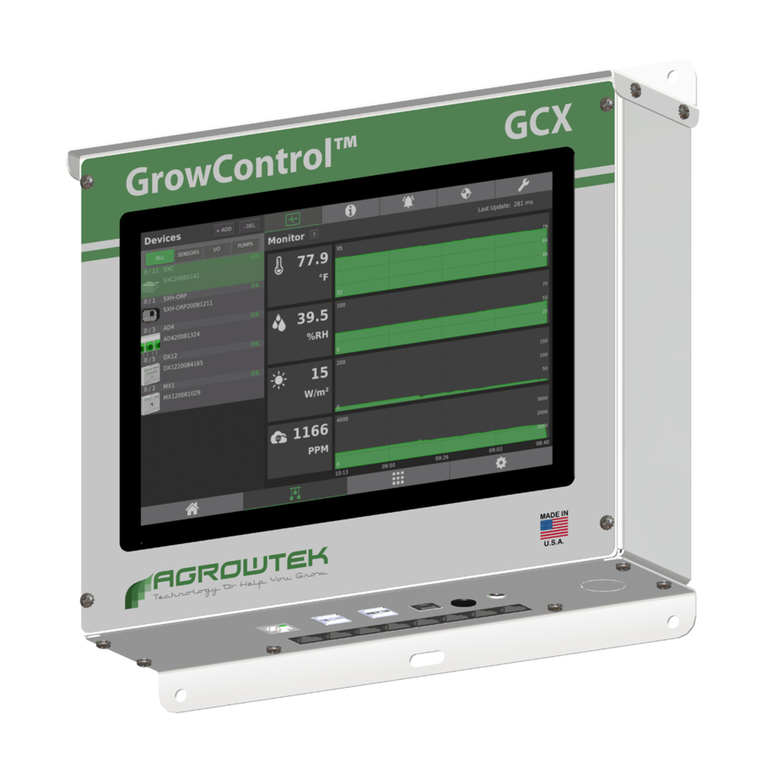 Agrowtek GrowControl GCX instruction manual Agrowtek GrowControl GCX instruction manual