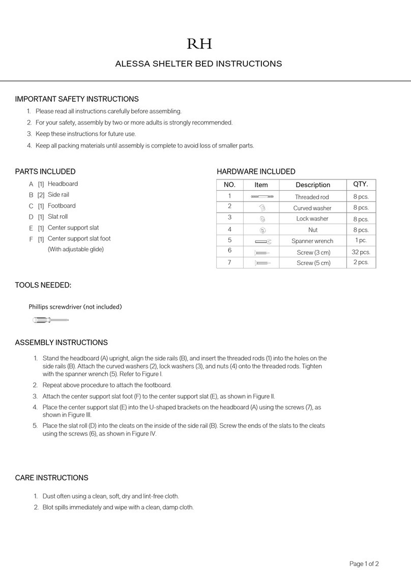 RH ALESSA SHELTER User manual