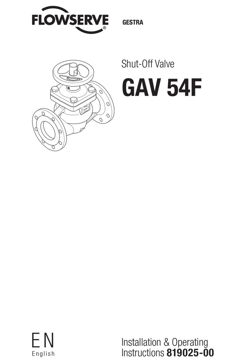 Flowserve GESTRA GAV 54F Installation & operating instructions